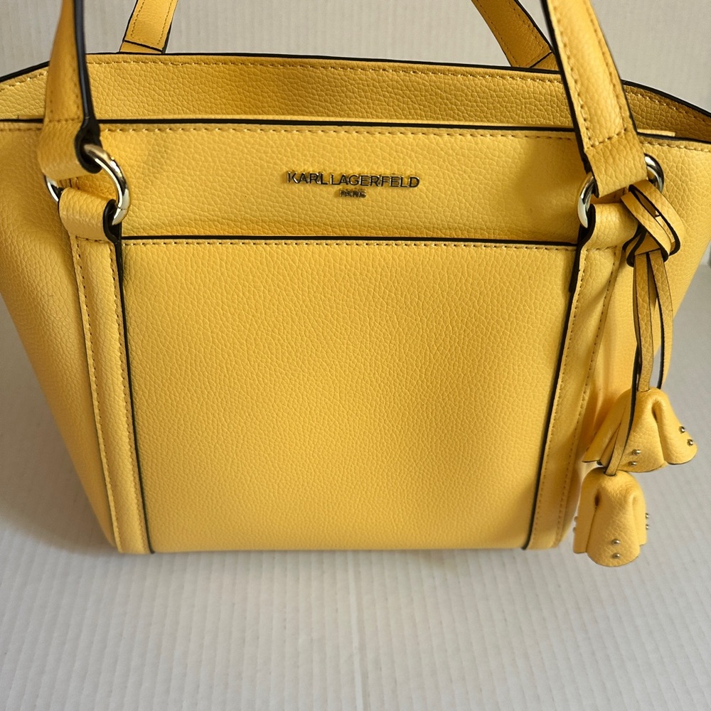 Karl Lagerfeld Vibrant Yellow Tote Bag